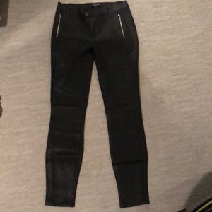 J Brand Black Waxed Jeans
